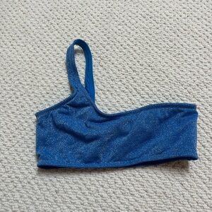 Triangl Blue Glitter Swimwear Top